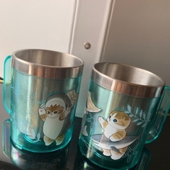 モフサンド　水筒とマグカップセット　サメにゃんの画像