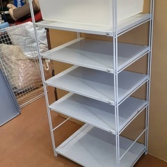 無印良品 組み立て式 ワイヤーラック スチールユニットシェルフ 6段　の画像