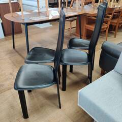 【愛品倶楽部柏店】IDC大塚家具 ハイバックダイニングチェア4脚セット 8391の画像