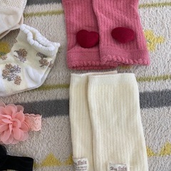 ベビー用品　リボン　アームウォーマー　ベビー靴下　の画像