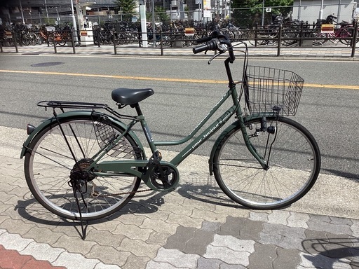 ♪ジモティー特価♪らくらくシマノ製６段変速付き付き2６型ファミリーサイクル　中古自転車