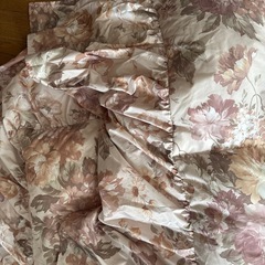 美品　洗える羽根ベッド布団　フェザー90%ダウン10%　羽毛布団の画像