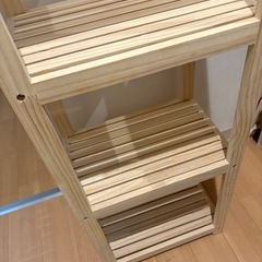 【ニトリ】スリムパインラックの画像