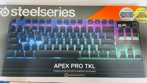 ラピッドトリガー搭載　ゲーミングキーボード　APEX PRO TKL 2023