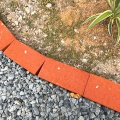 基本赤レンガ レンガ 3個 基本 ブラウン 茶 ブロック 洋風の画像