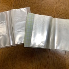 黄色バインダー＆A4の20ポケットファイル２冊:ペーパ製　グリーン系　B5バインダー(KOKUYO)・カード入れ＆ポストカード入れて・合わせて6冊の画像