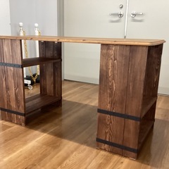下部棚付きデスク【町田市再生家具】251682の画像