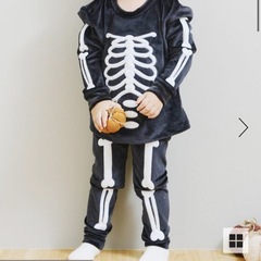 新品★salut! ガイコツセットアップ　ハロウィン　100-110cmの画像