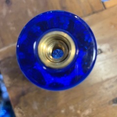 クリスタルシフトノブ　ブルー　車用シフトノブ　の画像