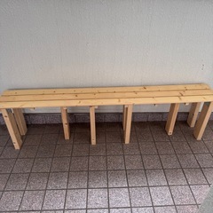  木製　ベンチ　ベッド　拡張　棚　の画像