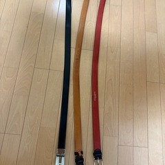 紳士用ベルト3本（GUCCI、Felisi、UNITED ARROWS）の画像