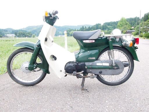綺麗なスーパーカブFI緑色実働 原付 富山、石川、金沢