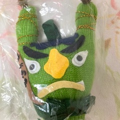 ハンドメイド　軍手ぬいぐるみ　鬼さん赤＆緑　2体:引っ掛け付き:手作り:新品の画像
