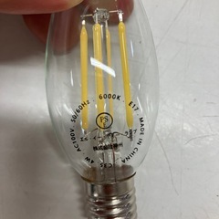 I 2509-184 LEDフィラメント電球 シャンデリア球2個 新品未使用 バラ売り不可の画像