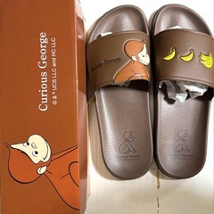 おさるのジョージ　サンダル　シャワーサンダル　Lサイズの画像