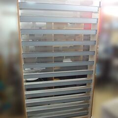 【自社配送は札幌市内限定】オークス CDストッカー ホワイト系 幅1100mm×奥行250mm×高さ2000mmの画像