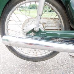 綺麗なスーパーカブキャブレター車緑色実働 原付 富山、石川、金沢の画像