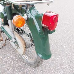 綺麗なスーパーカブキャブレター車緑色実働 原付 富山、石川、金沢の画像