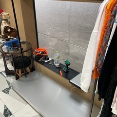 ハンガーラック　店舗什器　diy 鉄　日曜大工　ショップの画像