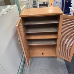 【リサイクルサービス八光】幅80㎝　大洋株式会社　ブラウン シューズボックスの画像