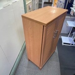 【リサイクルサービス八光】幅80㎝　大洋株式会社　ブラウン シューズボックスの画像