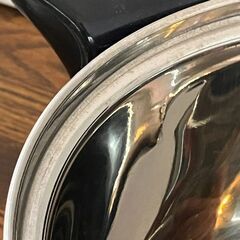 【未使用】YOSHIKAWA 厚底五層構造 IH対応両手鍋 20cm(シーズヒーター・ハロゲンヒーター対応) 200V対応 YH-5744の画像