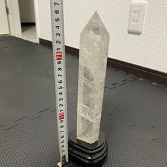 水晶 ポイント型 原石 約20cmの画像