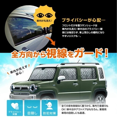 [新品]日産 セレナ C26 サンシェード 車種専用 9枚set 一台分 遮光 車中泊 アウトドア キャンプ UVカット 5層構造