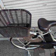 [Panasonic]ViVi(ビビ)L 24型 電動アシスト自転車 12Ahバッテリー+充電器+キー2本(ウォームシルバー)の画像