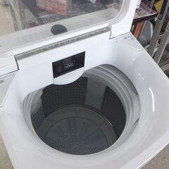 9.0kg 洗濯機 2021年製 AQUA AQW-VX9M 洗剤・柔軟剤自動投入 クリアガラストップ ☆ 札幌市 北区 屯田 の画像