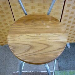 ☆①ハイチェア スツール 幅410mm 奥行410mm 高さ885～1040mm 座面高610～765mm カウンターチェア　高さ調節可能 札幌 北20条店の画像