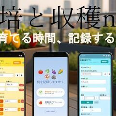 家庭菜園用スマホアプリ（Android）のクローズドテスト…