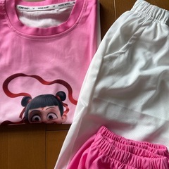 子供服夏二着セット半袖ネザ新型女の子プルオーバーカジュアルTシャツファッション洋風流行服セットの画像