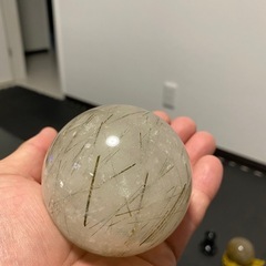 ルチルクォーツスフィア2点セットの画像
