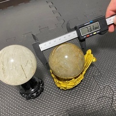 ルチルクォーツスフィア2点セットの画像