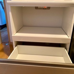 ニトリ　食器棚ホワイト　白の画像