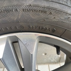 [中古] タイヤ2本ほぼ新品　16インチ　ホンダ　CR-Z ホイール （ブラックエディション） 5穴 TOYOタイヤとセットの画像