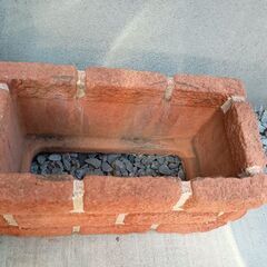 ブロックレンガ調プランター/ナチュラルブラウンの画像