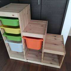 イケア IKEA　トロファスト / 収納ケース5個付きの画像