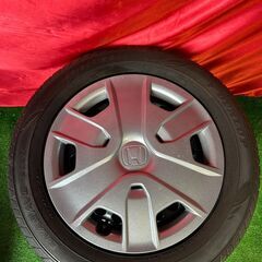 ホンダ 純正 スチールホイール 15インチ 5.5J PCD100 4穴 ダンロップ エナセーブ 185/60R15の画像