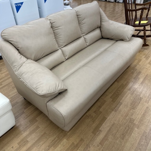 【ドリーム川西店御来店限定】☆ジモティー見たよ〜♪割引☆ナフコ　3Pソファ／クリーニング済み 【99560000026062】