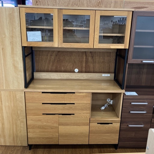 a.depeche レンジボード　ナチュラルxブラック　【トレファク　川越店】