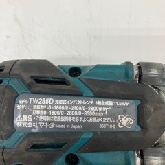 【中古】【店頭引取限定】makita インパクトレンチ　9680円の画像