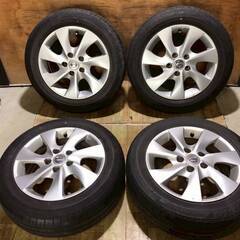 日産　セレナ 純正 ラジアルタイヤ付きアルミホイール 16インチ 6.0J PCD114.3 5穴 ET45 ブリジストン エコピア NH100RV 195/60R16 2019年2本　2020年2本 4本 NG249の画像