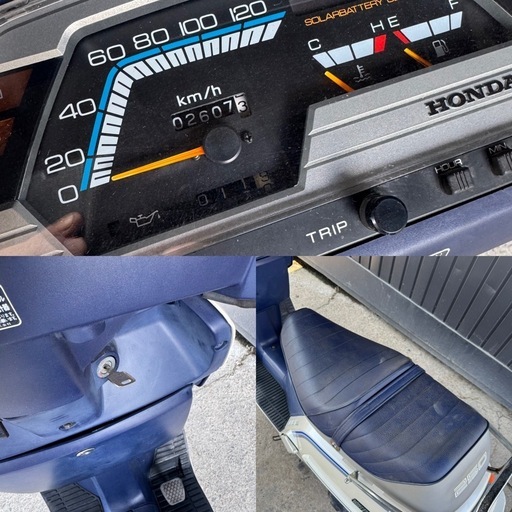 岐阜発/ホンダスペーシー/MF01-100＊＊＊＊/走行距離2607K表示/実動/バッテリー新品交換/書類あり/現状品 岐阜発/ホンダスペーシー/MF01-100＊＊＊＊/走行距離2607K表示/実動