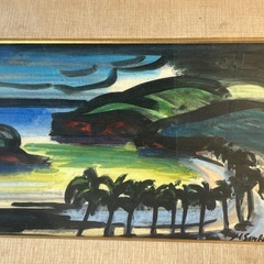 古い額縁　油絵の画像