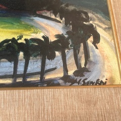 古い額縁　油絵の画像