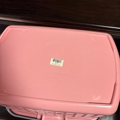 【お話中】洗濯カゴ　ピンクの画像