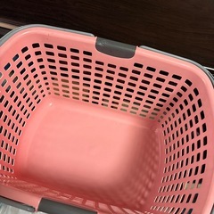 【お話中】洗濯カゴ　ピンクの画像