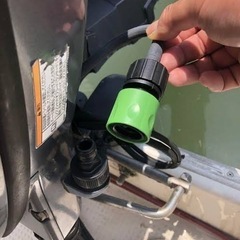 3個セット船外機 水洗キット フラッシュキット 洗浄 ワンタッチ フラッシングジョイント ワンタッチ取付の画像
